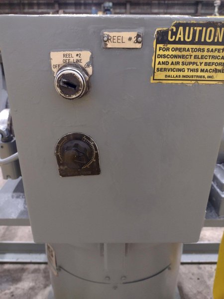 6,000 LBS X 18&quot; DALLAS MODEL #DDCR-1860 PULL OFF DOUBLE END COIL REEL UNCOILER: STOCK #22331