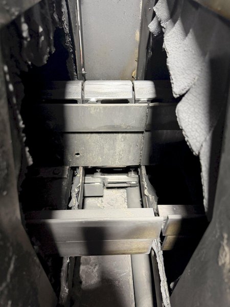 12" X 12" STOELTING MODEL #AQF-112 AQUAFORCE STAINLESS STEEL GAS FIRED CONVEYOR STYLE PARTS WASHER: YOBRO #26167