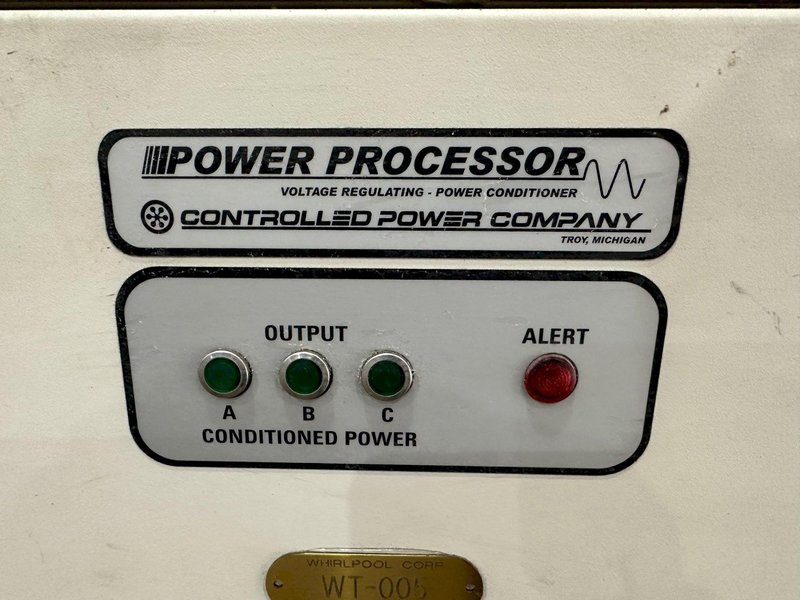 50 KVA CONTROLLED POWER COMPANY MODEL #8DNX-50K-7-A POWER VOLTAGE REGULATOR: STOCK #19843
