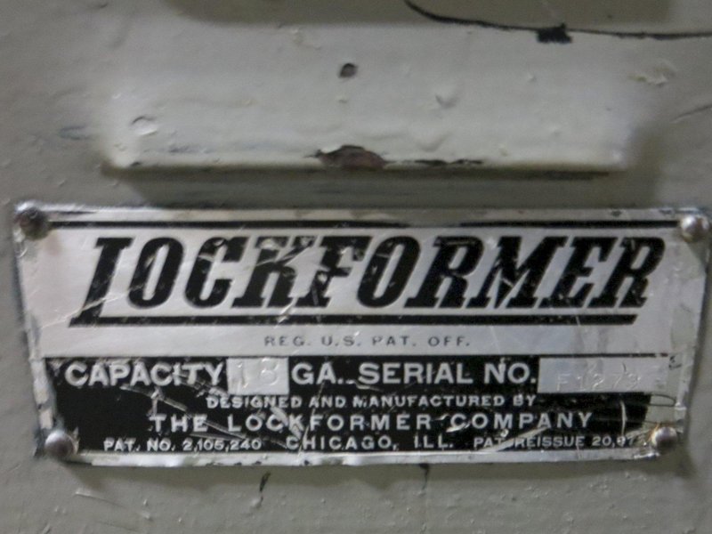 18 Ga Used Lockformer Power Flanger