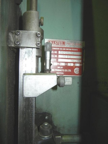 USED ALLSTEEL HYDRAULIC PRESS BRAKE, Model 160-12, 160 ton x 12’, Stock No. 9558, Year: 1981