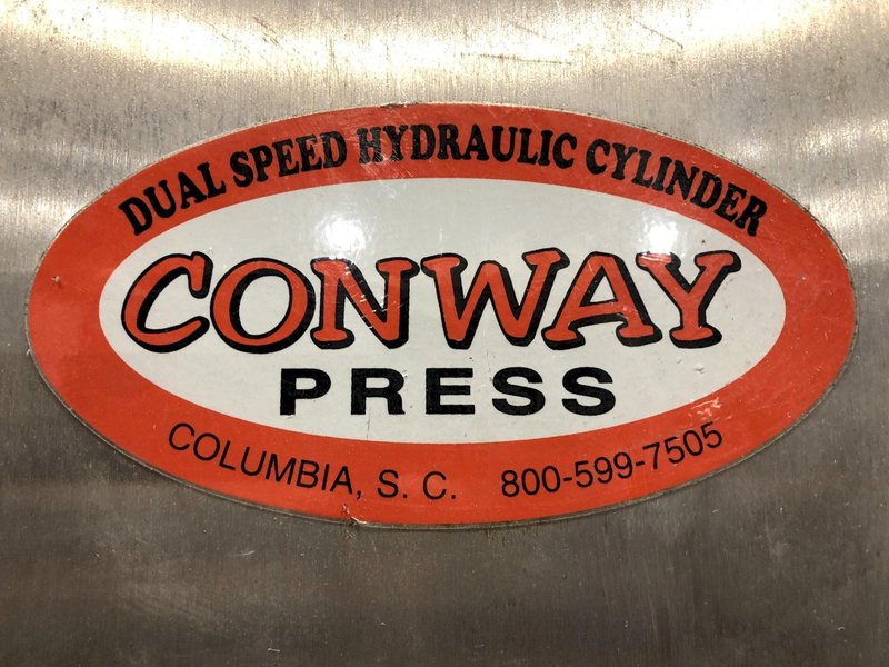50 TON CONWAY MODEL B-50-BHD HYDRAULIC C FRAME PRESS: STOCK 17265