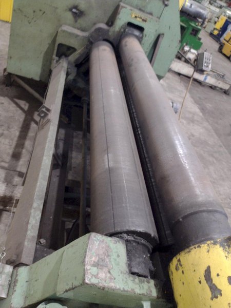 8' X 1/2" BERTSCH #9 3-ROLL INITIAL PINCH PLATE BENDING ROLL: YOBRO #25159