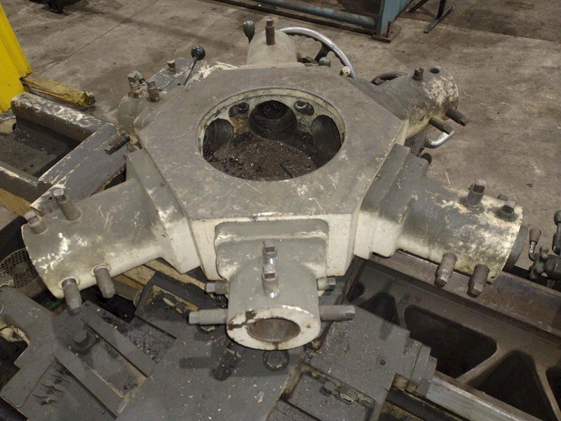 #2A WARNER &amp; SWASEY MODEL #M-3470 TURRET LATHE WITH CROSS SLIDING TURRET, " HOLE: YOBRO #24548