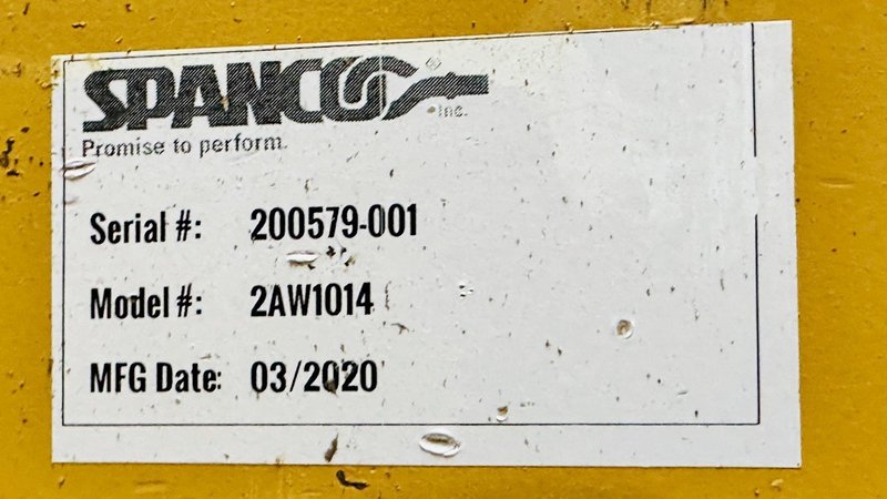 Spanco 2-Ton E-Series  Adjustable Steel Gantry Crane w/R&amp;M 2-Ton Hoist