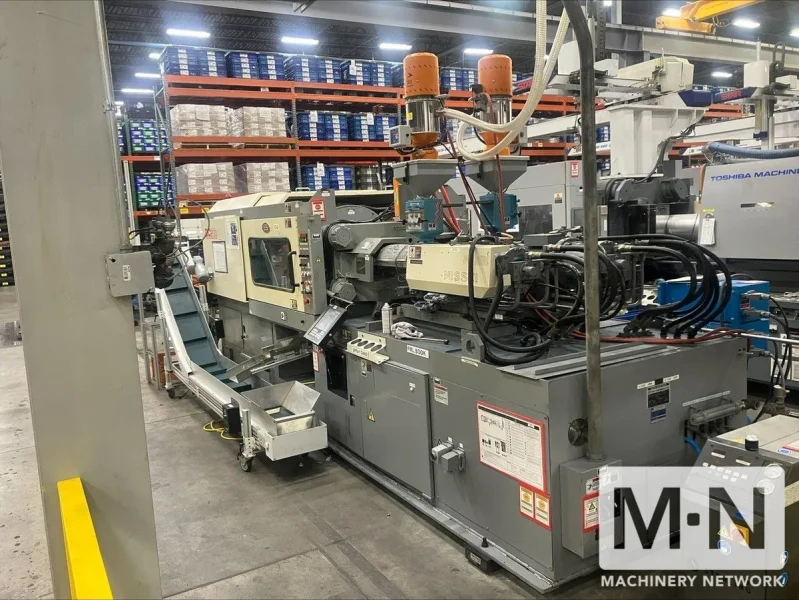 200 TON 3.4 OZ  X 2.3 OZ NISSEI MODEL DC200 2-COLOR INJECTION MOLDING MACHINE MFG 2004