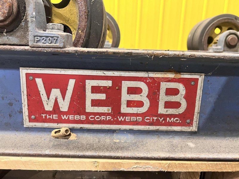 6,000 LBS WEBB MODEL #T6-PWR-IDL TANK TURNING ROLLS, POWER ROLL &amp; IDLER: STOCK #21644