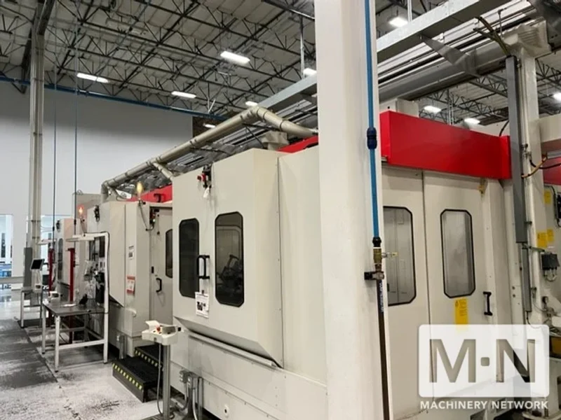 3 x Grob G520 5-axis CNC Vertical Machining Cell with robot/deburr station and integrated pallet FMS