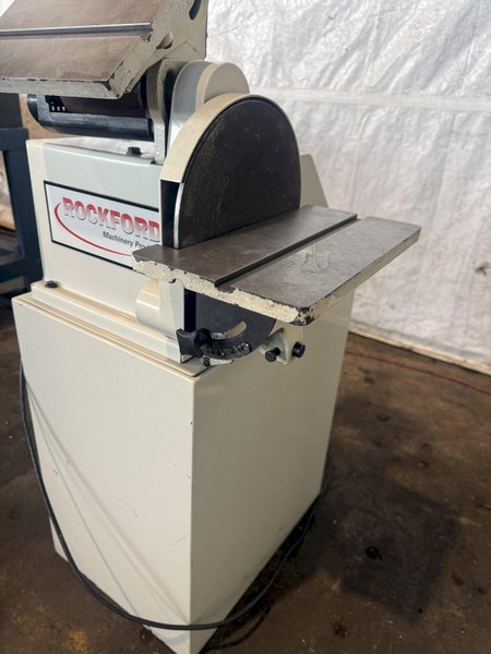 1-HP ROCKFORD SB-611P BELT TYPE COMBINATION SANDER. STOCK #0543626