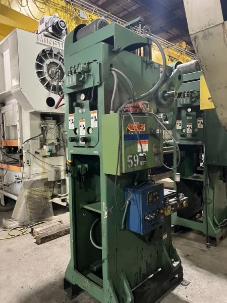MINSTER 45 TON GAP FRAME SINGLE CRANK PRESS, STOCK# 14292J