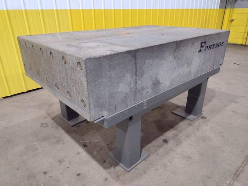 73.5&quot; X 46.5&quot; X 18.5&quot; PORTAGE MITCHELL GRANITE LAYOUT SURFACE PLATE: STOCK #19744