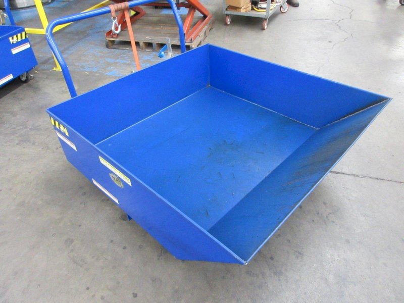 Steel Low Profile Parts Hopper 1/2 Cubic Yd. 2000 Lb. Capacity- Auction Item