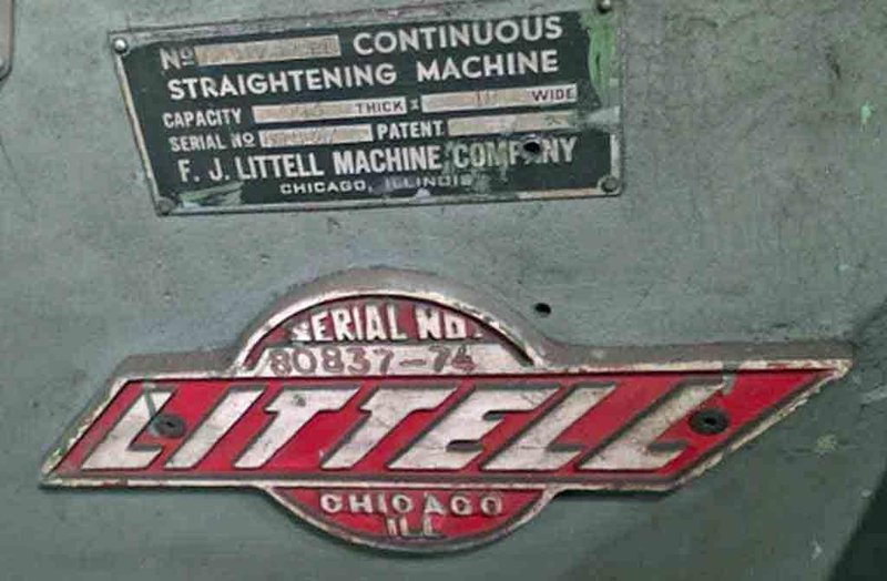 18" x 0.093" Littell Straightener STOCK# 4375