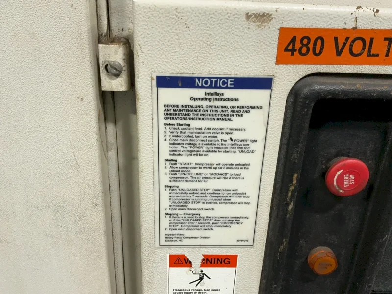 INGERSOLL-RAND 50 HP AIR COMPRESSOR  -  SSR-EP50