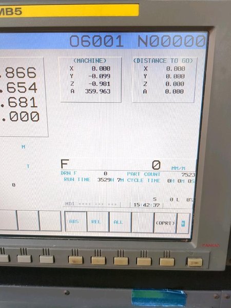 (2008) FADAL 6030 CNC VERTICAL MACHINING CENTER. STOCK # 0105223