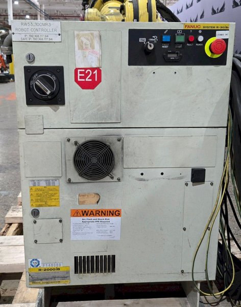 FANUC R-2000IB/210F + R30IB ROBOT ARM AND CONTROL CABINET USED