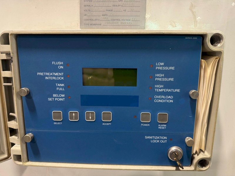 U.S. Filter Reverse Osmosis System ROSLH3042, 20 HP Pump