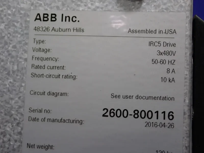 ABB ROBOTS  -  IRB 2600