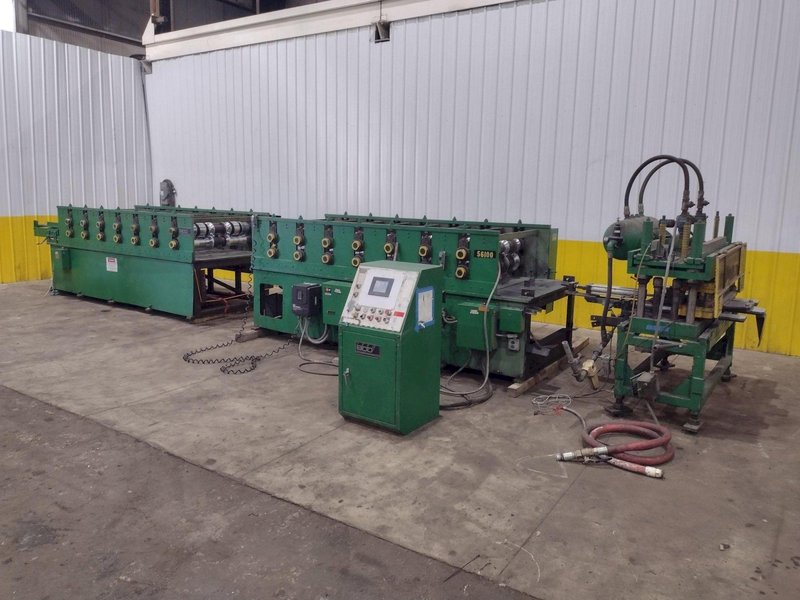 36" HI-RIB AG PANEL LINE: 14 STAND BRADBURY MODEL M2.548-14 ROLLFORMER &amp; AIRAM CUTOFF PRESS: YOBRO #26013
