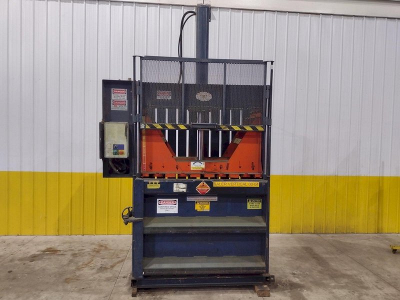 60&quot; X 30&quot; JV MANUFACTURING MODEL #VB60-B HYDRAULIC DOWNSTROKE VERTICAL CARDBOARD BALER: STOCK #23605