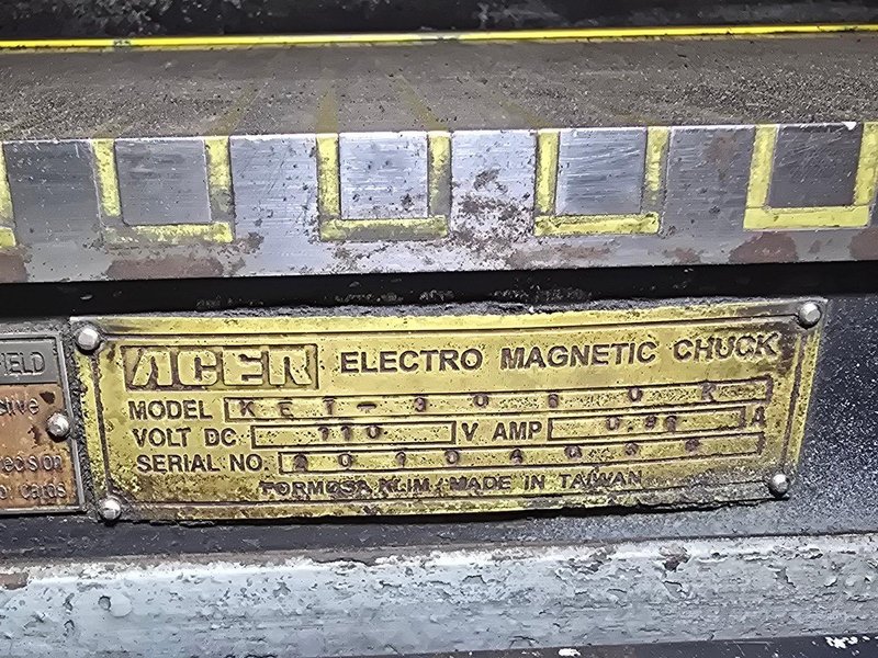 12&quot; X 24&quot; ACER MDOEL #AGS-1224-AHD 3 AXIS HYDRAULIC HORIZONTAL SURFACE GRINDER: STOCK #23197