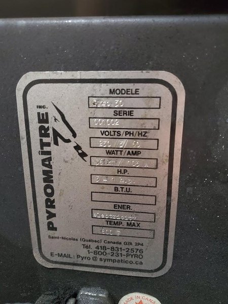 Pyromaitre Pyro-30 Conveyor Oven