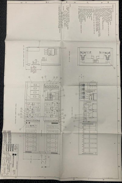 2000 Inductotherm model 1750-300 furnace power supply s/n 00f-123659-12 rated at 1750 kw, 1900 kva, 400 hz., 575 volt, with remote panel control box, original drain/feed manifolds