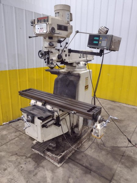 3 HP JET MODEL #JTM-1054 VERTICAL RAM TYPE MILL: STOCK 22336