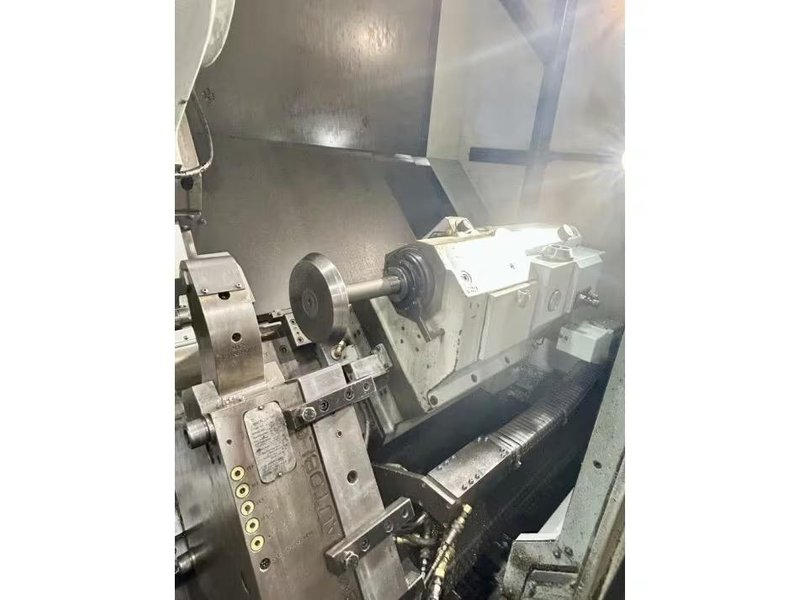 Mazak Slant Turn 50NR CNC Lathe, 2006 – 7.1″ Bore, Chip Conveyor