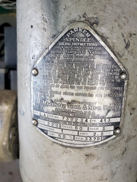 MAJESTIC T&amp;M COMPANY ID GRINDER. STOCK # 0641223.