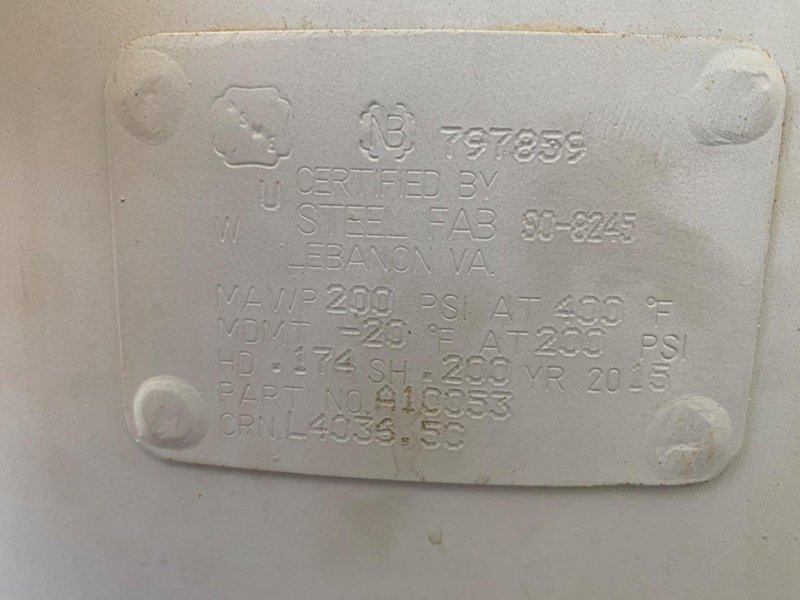 2015 Chicago Pneumatic Compressor with 240 Gallon Vertical Receiving Tank