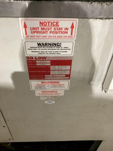 SO-LOW PR120-9S Ultra-Low Lab Chest Freezer USED