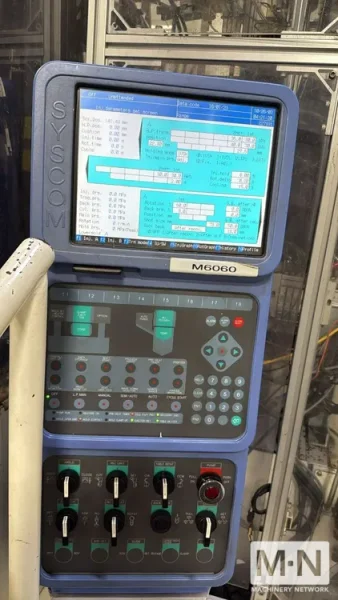 220 TON 13.7 OZ JSW MODEL JT220REIII VERTICAL CLAMP INJECTION MOLDING MACHINE MFG 2003