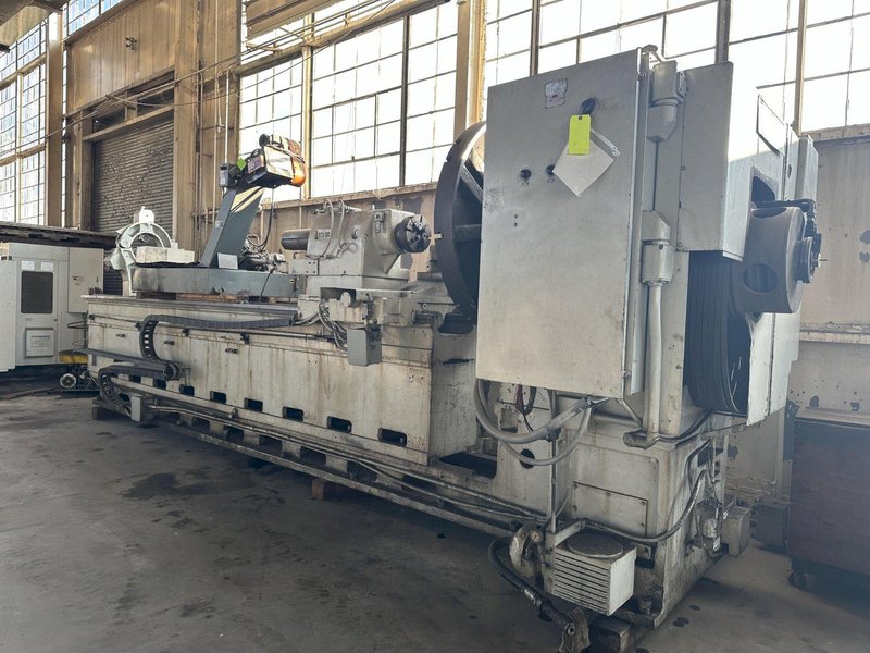 50" /130" X 230-362" LEBLOND MODEL #4025-36 HEAVY DUTY SLIDING BED GAP LATHE, 3" HOLE: STOCK #18164