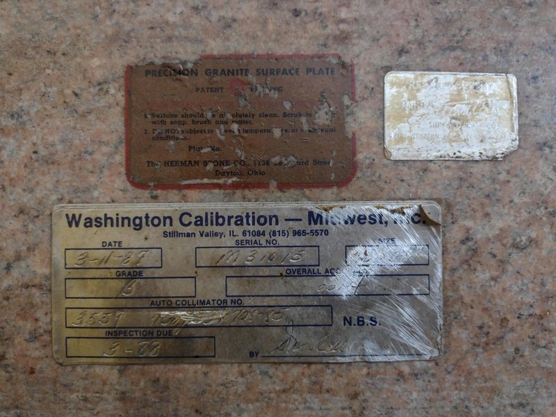 72 X 48&quot; X 12&quot; 4 LIP PINK GRANITE SURFACE PLATE WITH STAND: STOCK 17346