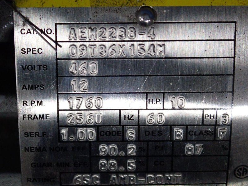 BALDOR 10 HP MOTOR  -  AEM2238-4