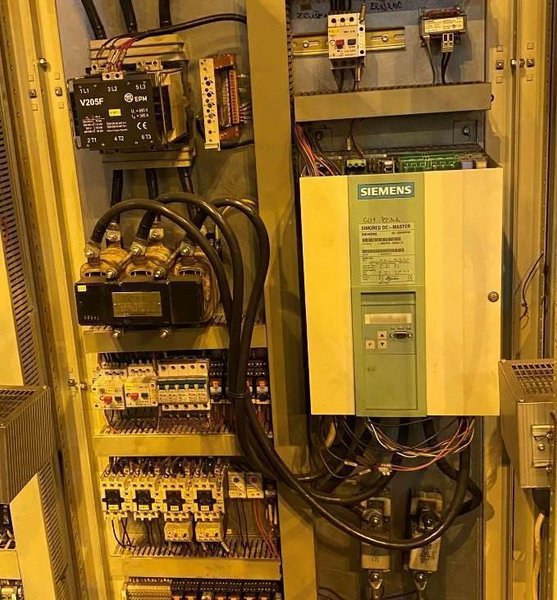 BULTMANN MODEL BWRPM 80-7 TWO ROLL STRAIGHTENING MACHINE WITH 2 72.5kw DIRVE MOTORS,
STOCK # 14494