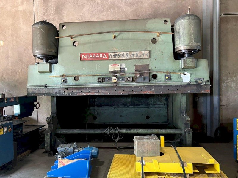 500 Ton x 10.5′ Niagara HD500-10-14 Hydraulic Press Brake