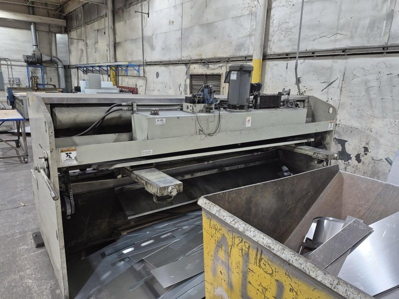 1/4” x 12’ AccurShear 625012 Hydraulic Shear, 2001