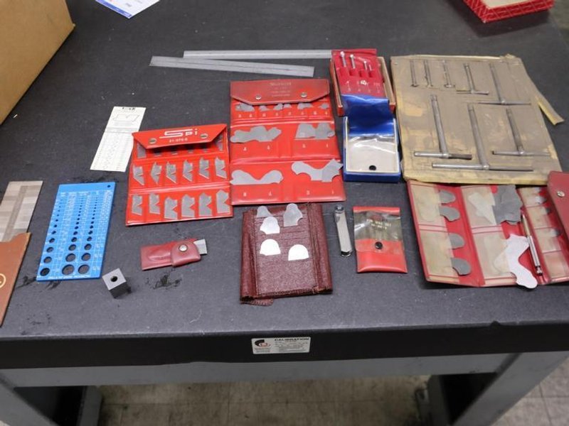 Radius Guages, Angle Guages, Bore Guages a, Steel Rules nd More- Auction Item