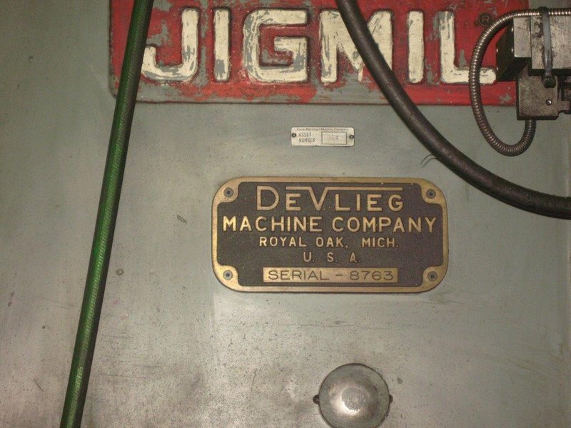 DEVLIEG MODEL #5H-96 JIG MILL: STOCK #61775