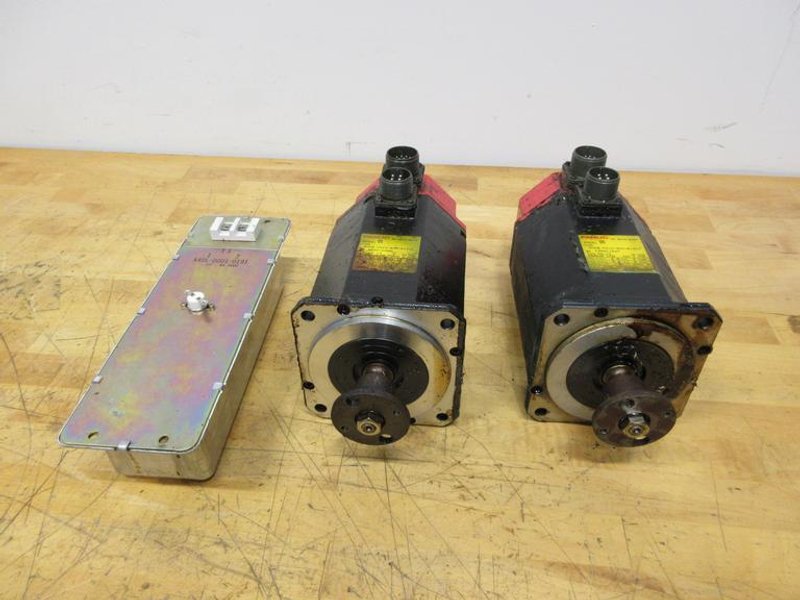 Fanuc Model OS Servo Motors (2), T3 A40L-0001-0191 Transformer (1), Removed Working from Miyano Ocean CNC Lathe- Auction Item