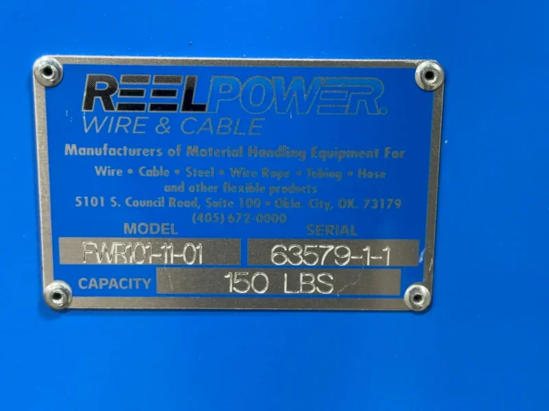 REEL POWER WIRE &amp; CABLE 150 LBS CABLE SPOOLER  -  FWR101-11-01