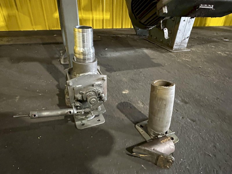 3&quot; BCP MODEL #A4-7620 3-WHEEL COIL BAR PASS -THROUGH BLAST MACHINE, RECLAIM &amp; DUST COLLECTOR: STOCK #20000