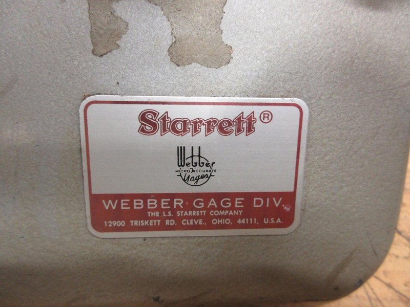Starrett Weber Gage Division 18" Height Master with Optical Scope and Dust Cover- Auction Item