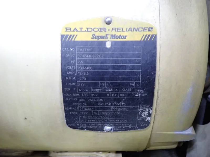 INGERSOLL RAND (2) 7.5 HP AIR COMPRESSOR  -  2-2475E7.5V-FP