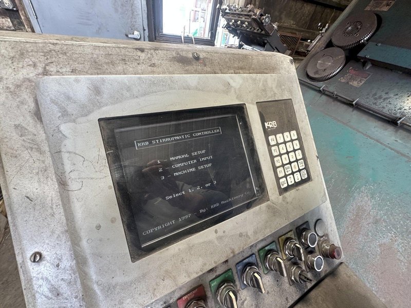 #5 (5/8") KRB MODEL #1016 ROTARY STIRRUPMATIC CNC REBAR BENDER &amp; SHEAR: STOCK #23189