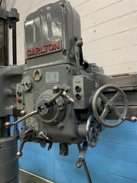 3' X 9" CARLTON RADIAL DRILL: STOCK #80735