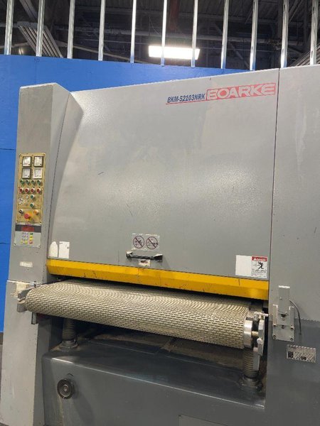 BOARKE MACHINE CO 85” X 50” BELT SANDER   -  BKM-52103NRK