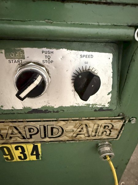 12" X .071" RAPID AIR POWERED VARIABLE SPEED STRAIGHTENER. STOCK # 0773525